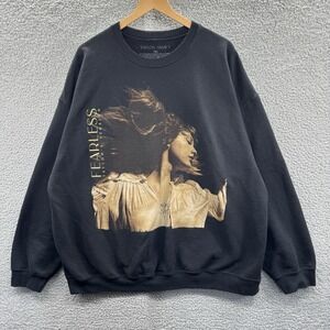 Taylor Swift Fearless Sweatshirt Mens XXL Taylors Version Black